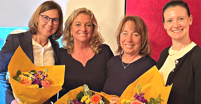 vlnr: Gudrun Bergdolt, Sabine Appelhagen, Marlene Greinwald, Dr. Giulia Mennillo vlnr: Gudrun Bergdolt, Sabine Appelhagen, Marlene Greinwald, Dr. Giulia Mennillo